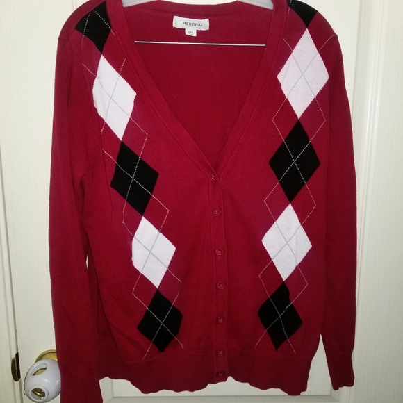 Plus size argyle sweater - Picture 2 of 3